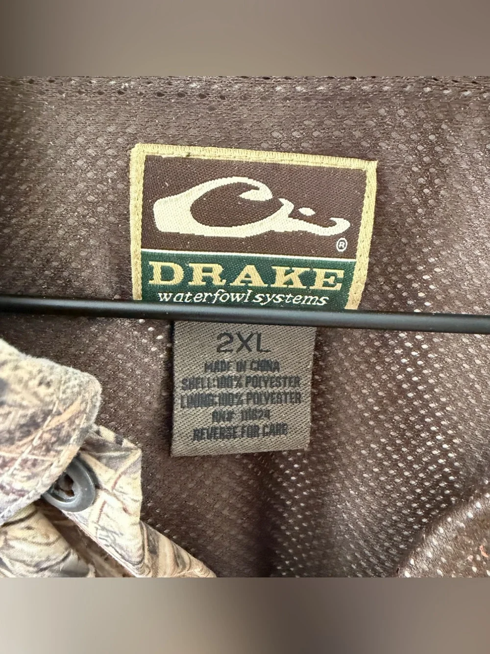 Drake Waterfowl EST EqWader Button Up Two Tone Shirt Color Blades 2XL Hunting